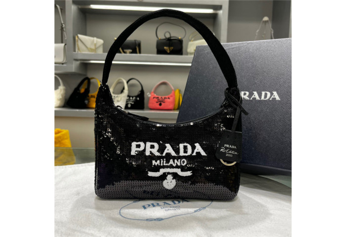 Prada 1N1419 Nylon Hobo Bag-24*11*7CM