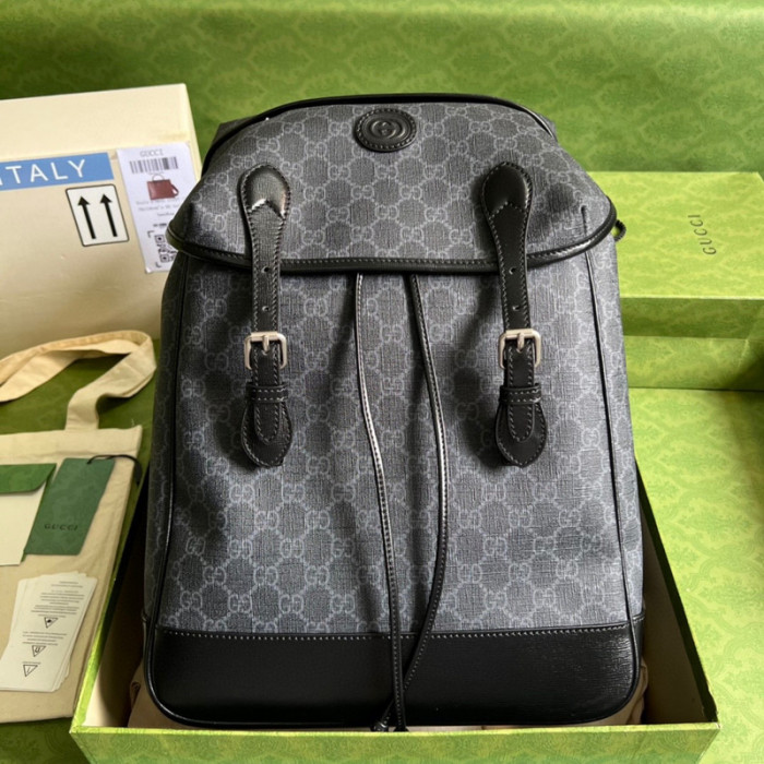 G*u*i medium backpack with interlocking g 696013