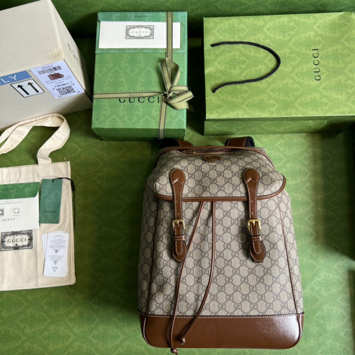 G*u*i medium backpack with interlocking g 696014
